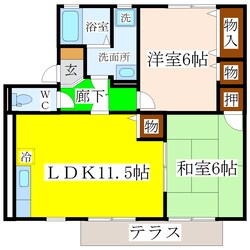 南瀬高駅 徒歩28分 1階の物件間取画像